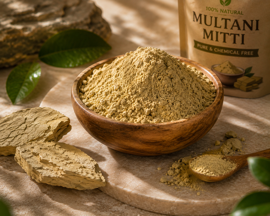 โจ Zyka Beauty Premium Multani Mitti โ Nature's Secret for Glowing Skin & Healthy Hair (PACK OF 100 GRAM)