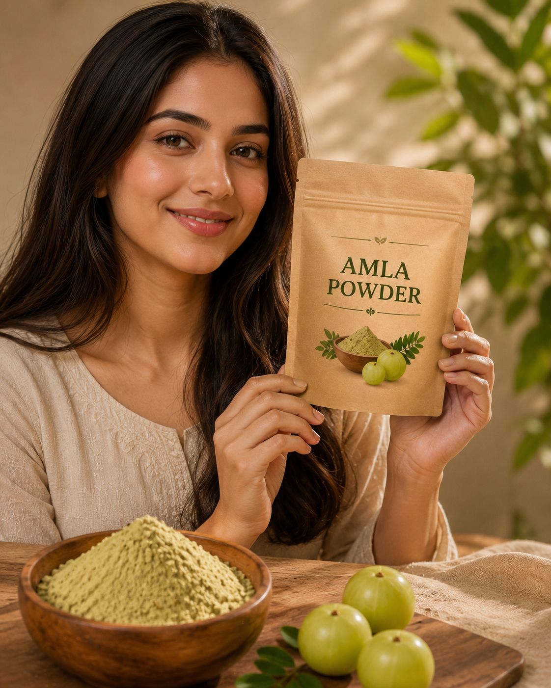 Zyka Beauty Premium Amla Powder ā 100% Pure & Natural for Hair & Skin šæ (PACK OF 100 GRAM)