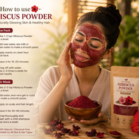 Zyka Beauty Premium Hibiscus Powder – 100% Pure & Natural for Hair & Skin 🌺(PACK OF 200 GRAM)