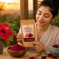 Zyka Beauty Premium Hibiscus Powder – 100% Pure & Natural for Hair & Skin 🌺(PACK OF 200 GRAM)