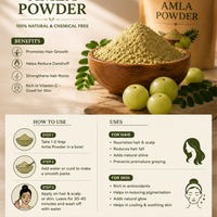 Zyka Beauty Premium Amla Powder – 100% Pure & Natural for Hair & Skin 🌿 (PACK OF 100 GRAM)