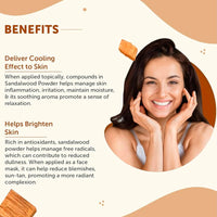 Zyka Beauty Premium Sandalwood Powder – 100% Pure & Natural for Skin & Face 🌿 (PACK OF 50 GRAM)